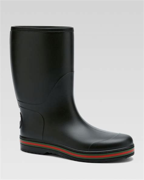 gucci rubber rain shoe mens|gucci timberlands boots.